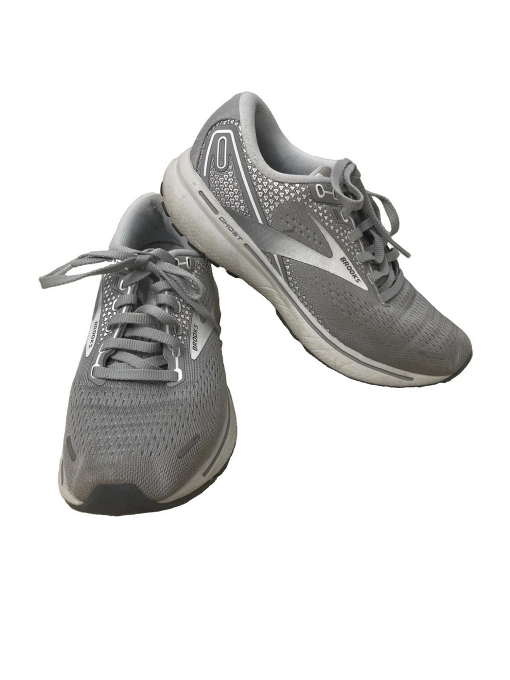 Brooks Ghost 14 Sneakers Women’s Size 7 Running Shoes Gray/Silver 1203561B089